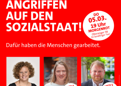 Schluss mit den Angriffen auf den Sozialstaat!